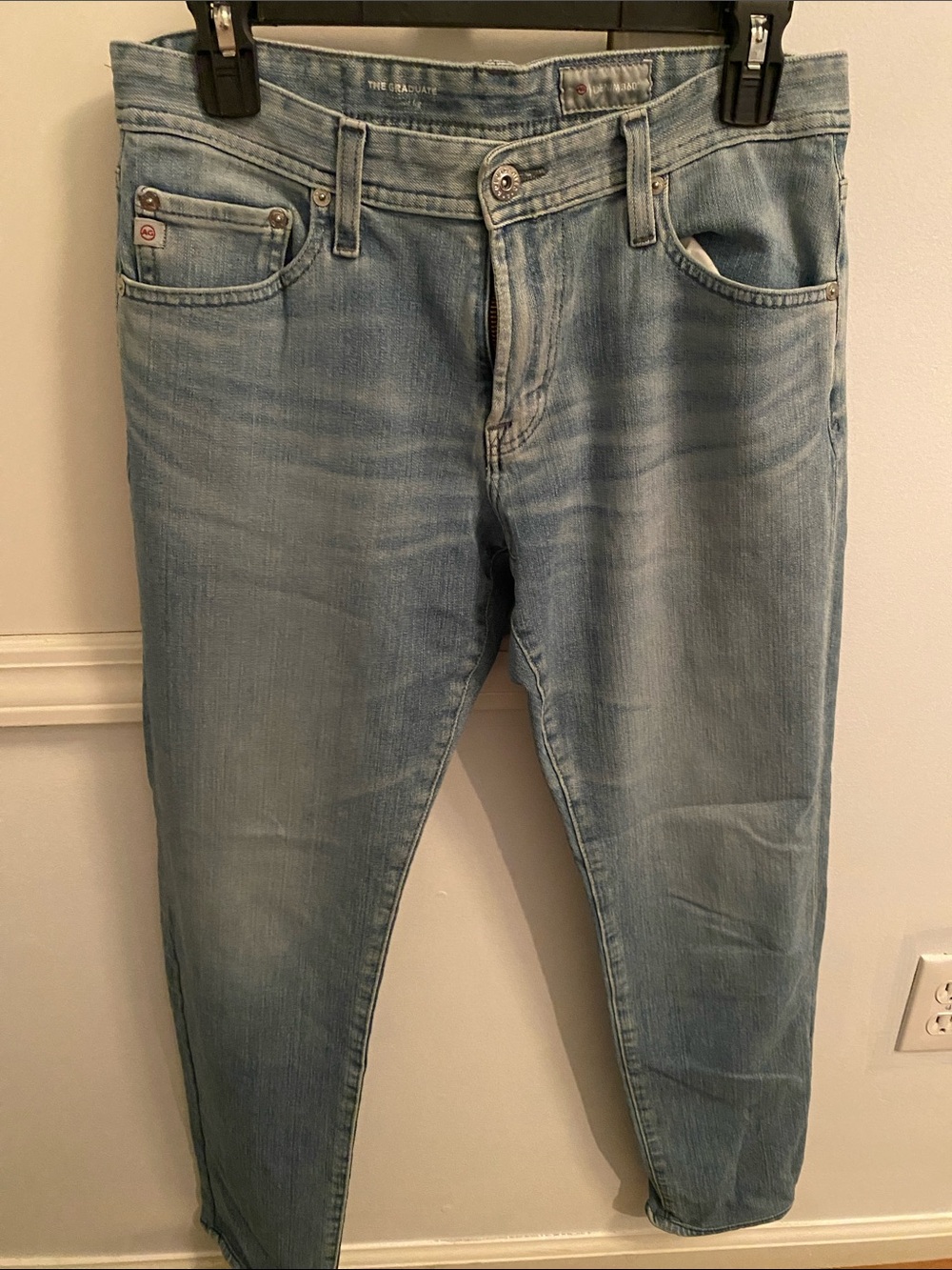 Ag Adriano Goldschmied Light Blue Washed Jeans